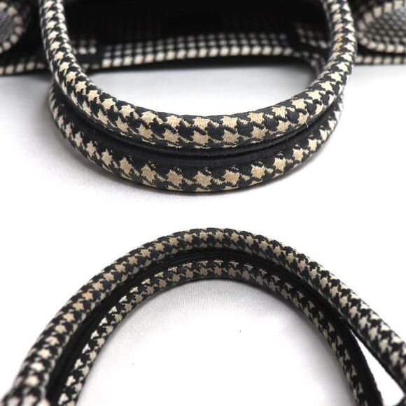 Dior Book Tote Houndstooth Canvas Tote Bag - Picture 6 of 10
